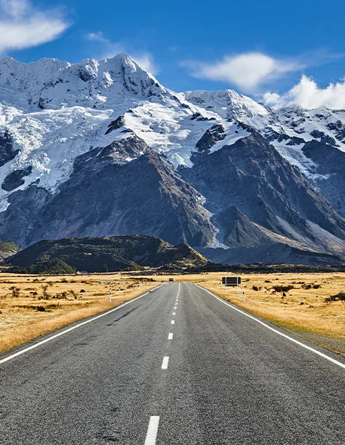 Mod Mount Sefton i Mount Cook Nationalpark, New Zealand
