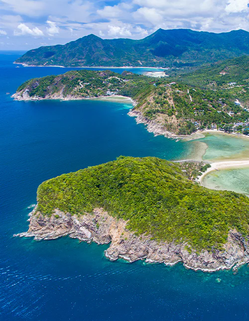 Udsigt over Koh Phangan, Thailand