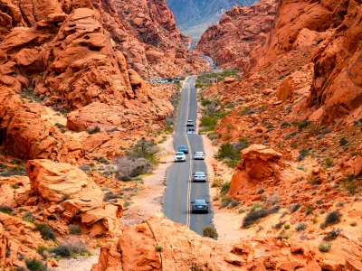 White Domes Road i Valley of Fire State Park i USA