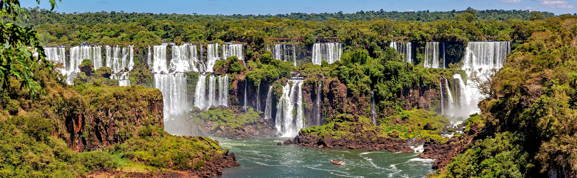 Iguazu-vandfaldene mellem Argentina og Brasilien