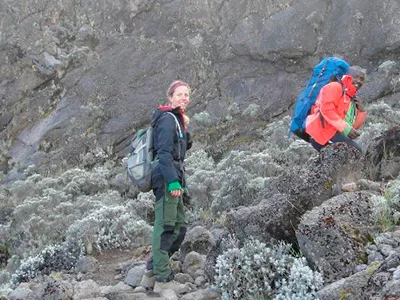 Jude for foden af Barranco Wall på Kilimanjaro