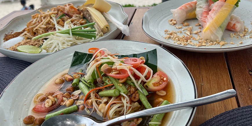 3 smukke thailandske retter