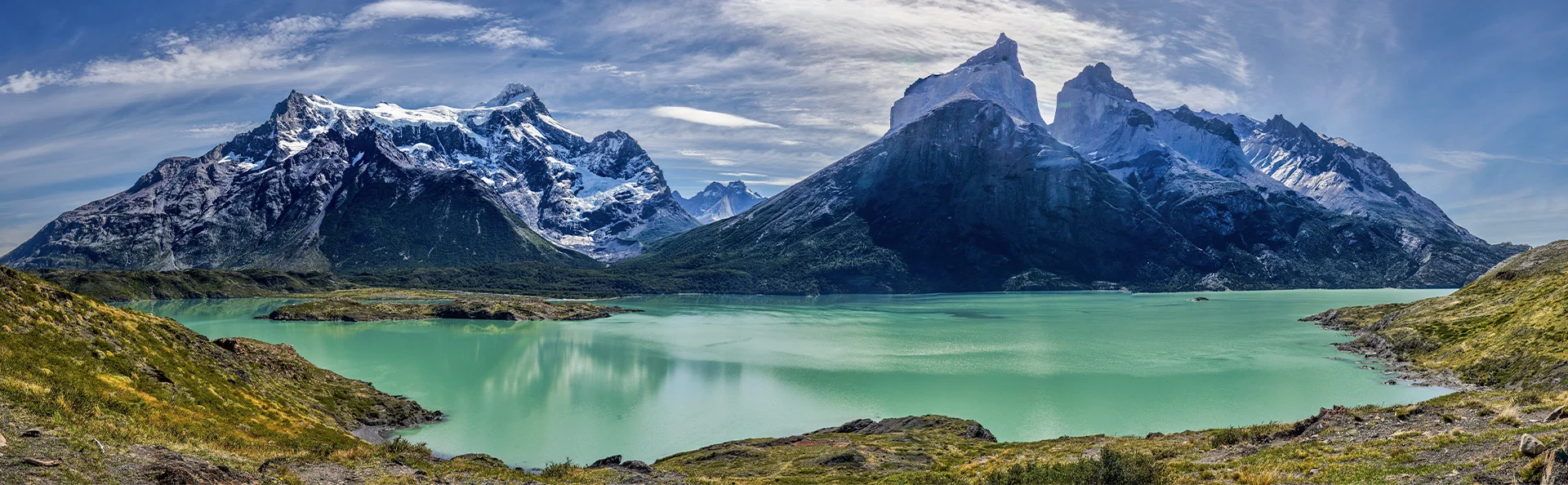 Smukt lys over Torres del Paine Nationalpark, Chile