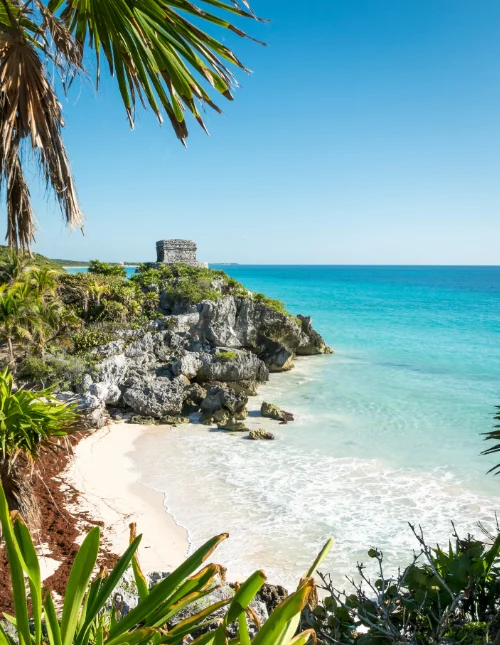 Maya-ruinerne i Tulum i Mexico