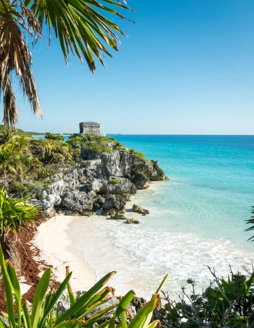 Maya-ruinerne i Tulum i Mexico