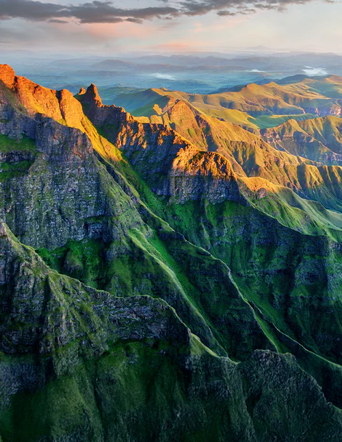 Drakensbjergene i Sydafrika.