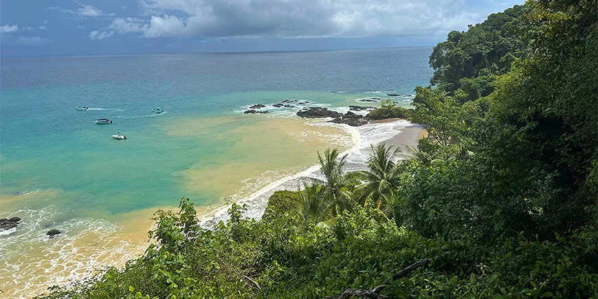 Smuk udsigt ved Cano Island i Costa Rica