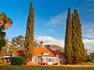 Karen Blixen Museum i Nairobi på en solrig dag