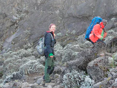 Jude for foden af Barranco Wall på Kilimanjaro
