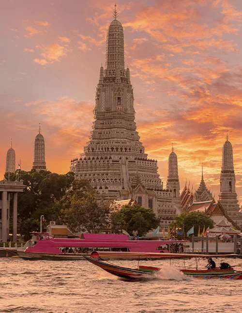 Det smukkeste udsigtspunkt: Wat Arun i Bangkok, Thailand