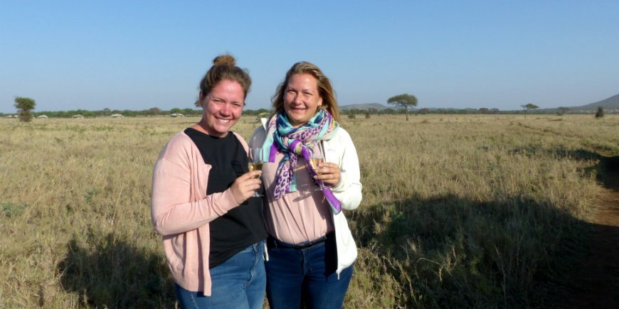 Anne Mette & Louise, ballonsafari