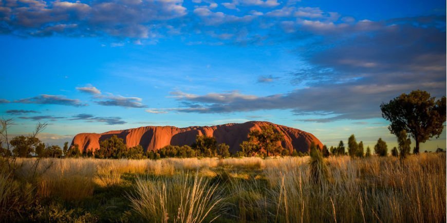 Solnedgang over Uluru
