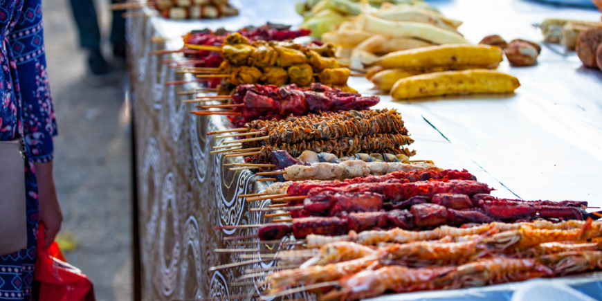 Streetfood-markedet Forodhani i Stone Town