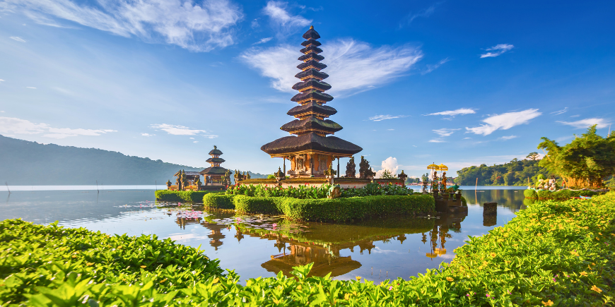 Ulun Danu Bratan-templet, øen Bali.s