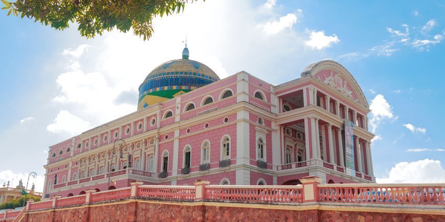 Det smukke Teatro Amazonas i Manaus i Brasilien