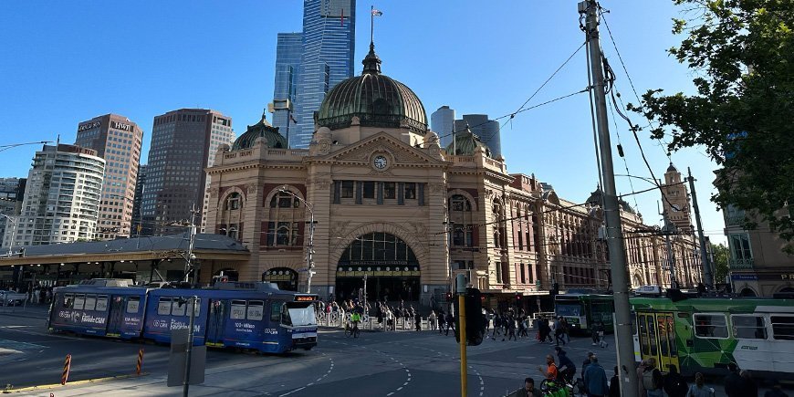 Smuk bygning i Melbourne i Australien