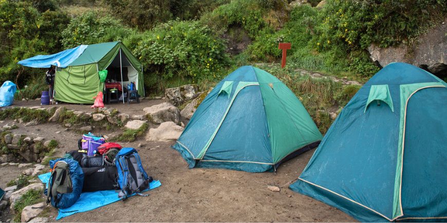 Lejr på inca-stien