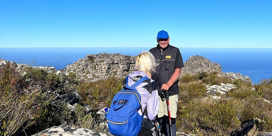 Den enestående sydafrikanske guide, Pete