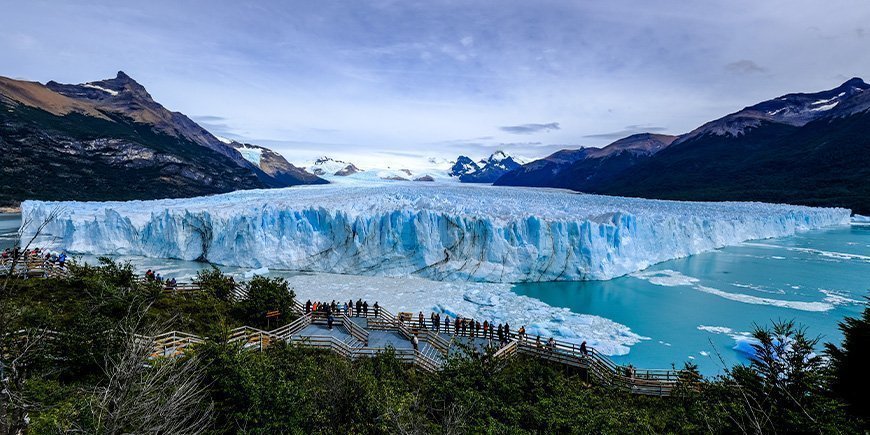 Perito moreno-gletsjeren i febrruar måned