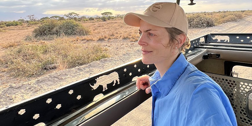Rejsespecialist, Ingun, på safari i Kenya