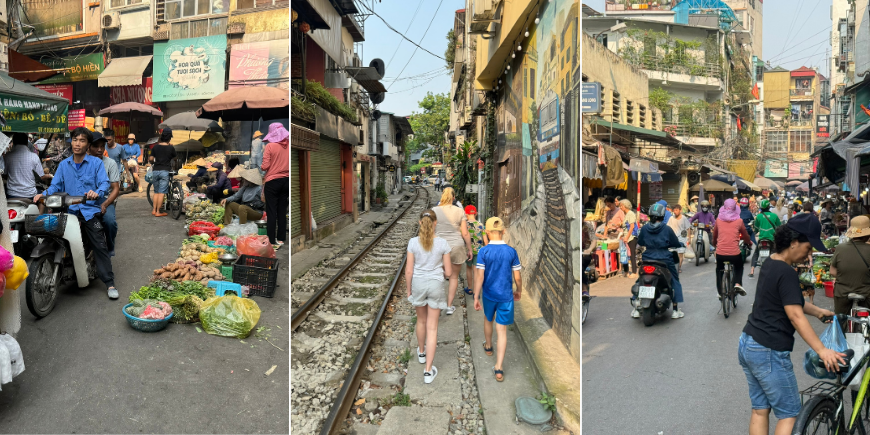 Gaderne i Vietnam var meget travle