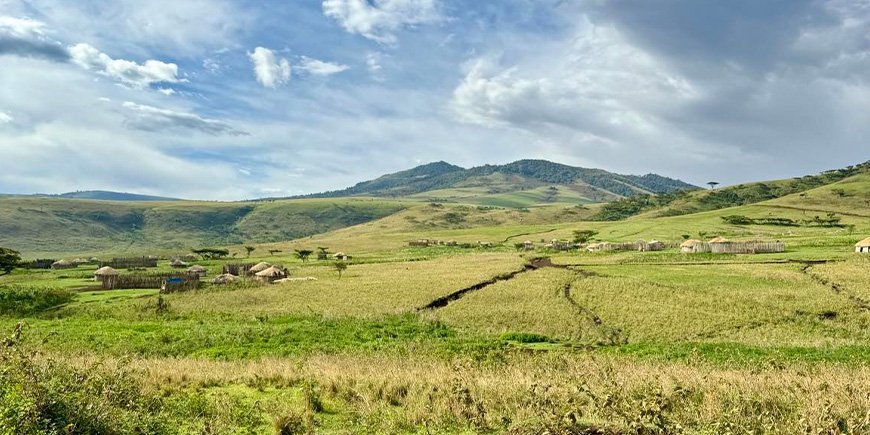 Kørende gennem højlandet i Tanzania