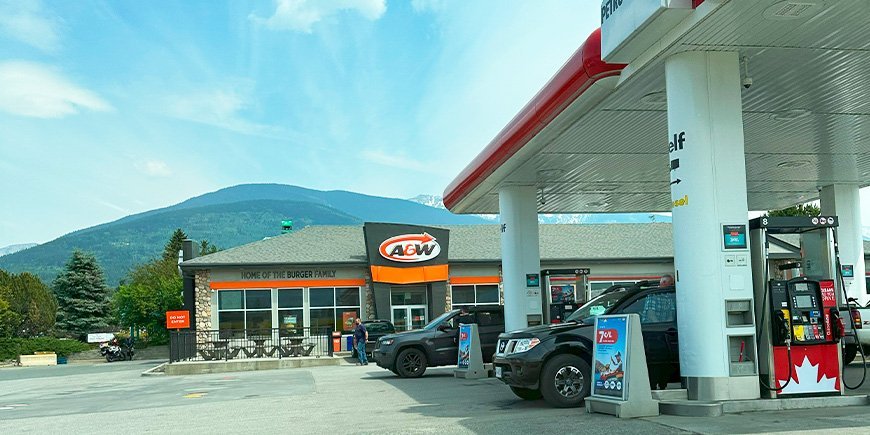 Tankstation i Canada