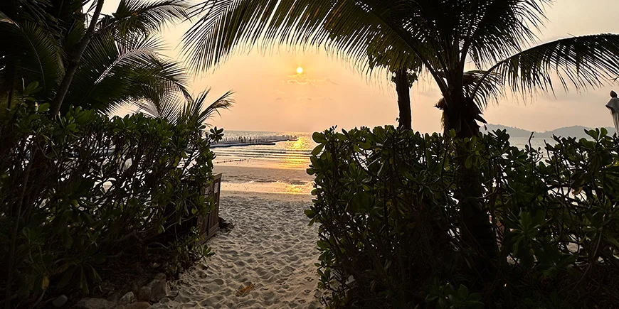 Solnedgang på smukke Koh Samet