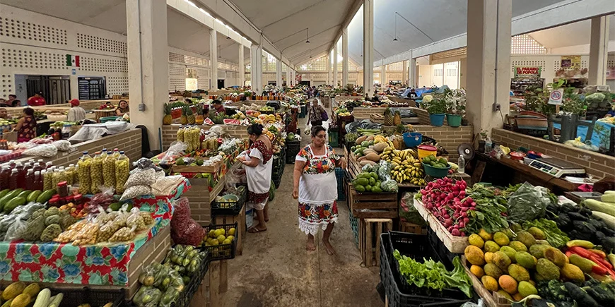 Mercado Muncipal i Valladolid i Mexico