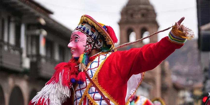 Inti Raymi-festligheder i Plaza Mayor Cusco