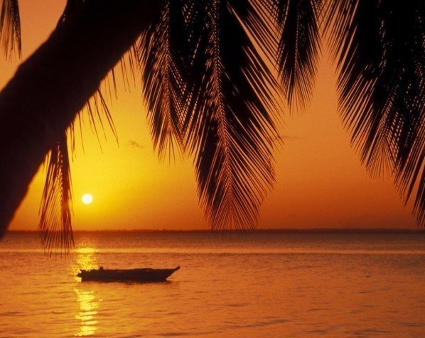 Solnedgang på Zanzibar