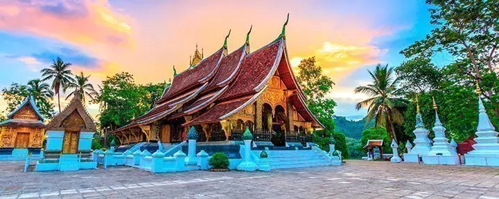 Wat Xieng thong-templet i Luang Prabang i Laos