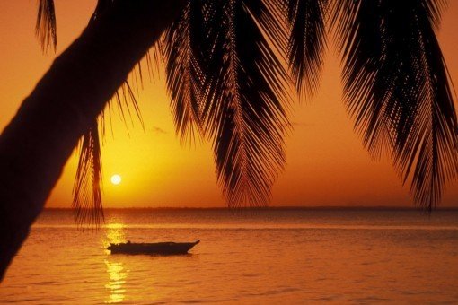 Solnedgang på Zanzibar