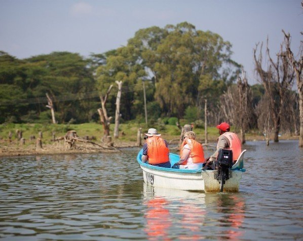 Bådtur på Lake Naivasha