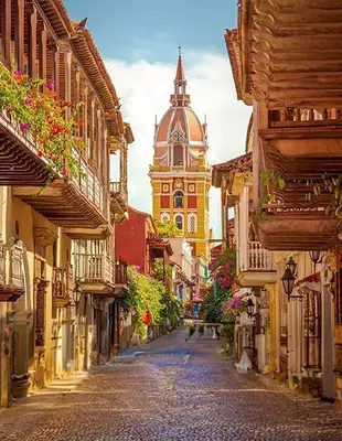 Cartagena de Indias, byen omgivet af mure - Colombia